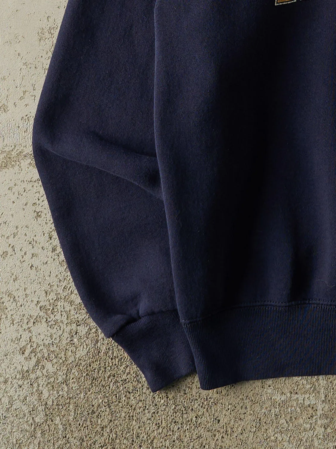 Vintage 80s Navy Blue University of Michigan Crewneck (L/XL) sold by Rebalance Vintage product image thumbnail 3