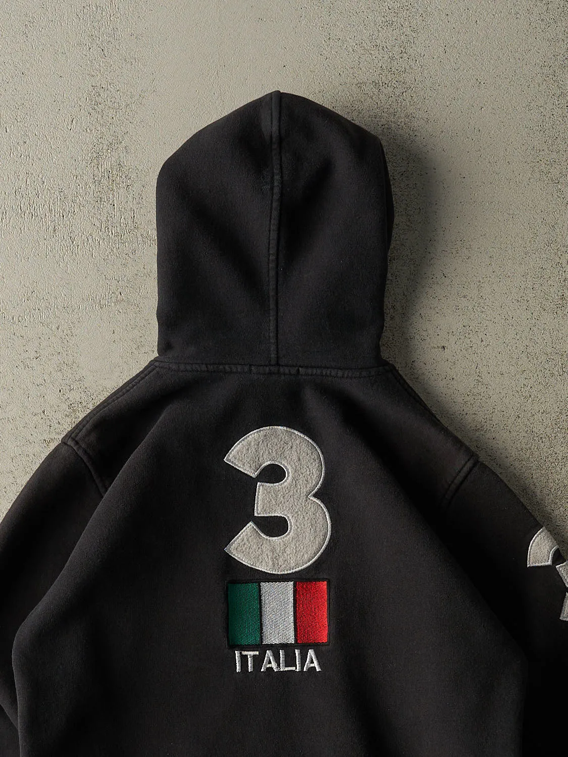 Vintage Y2K Black Polo Ralph Lauren Italia Hoodie (S) sold by Rebalance Vintage product image thumbnail 4