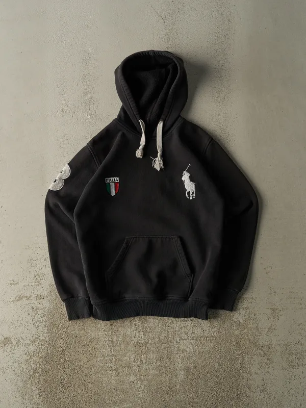 Vintage Y2K Black Polo Ralph Lauren Italia Hoodie (S) sold by Rebalance Vintage