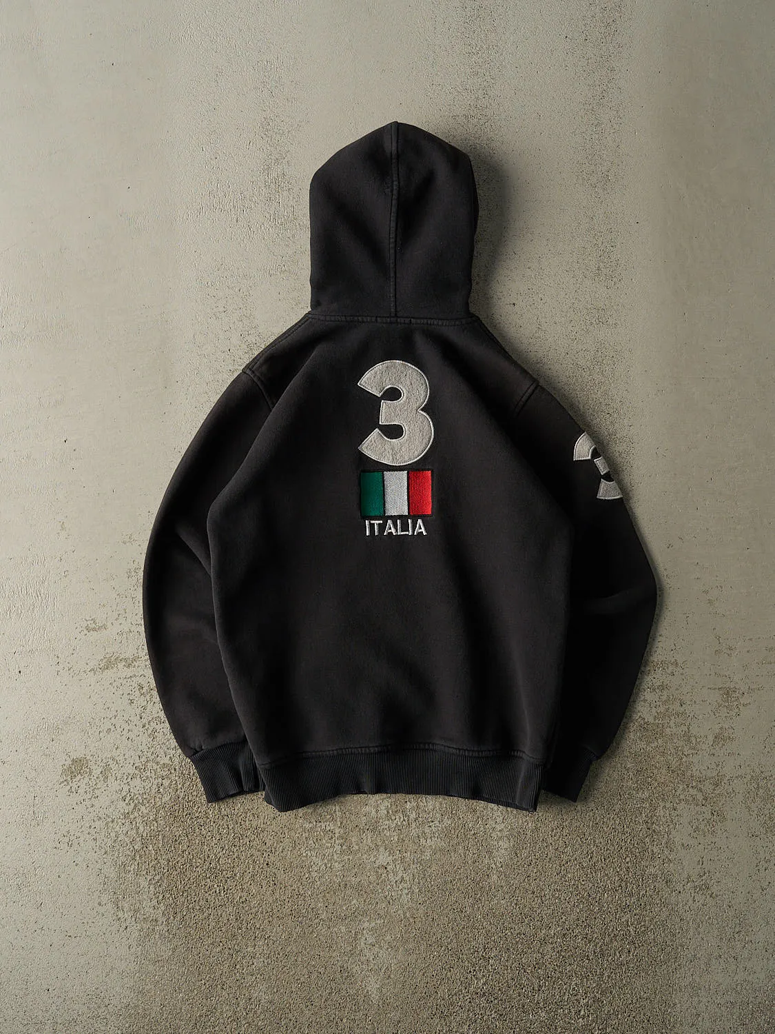 Vintage Y2K Black Polo Ralph Lauren Italia Hoodie (S) sold by Rebalance Vintage product image thumbnail 2