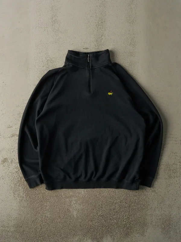 Vintage Y2K Black Golf Master's Embroidered Quarter Zip Sweater (XXL) sold by Rebalance Vintage