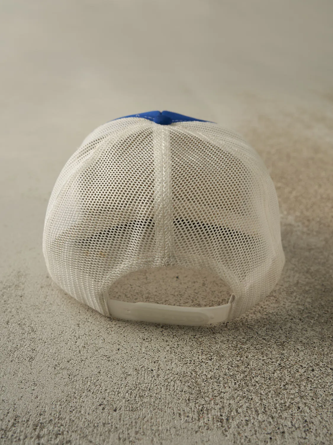 Vintage 80s Blue & White Makita Tools Emboidered Foam Trucker (O/S) sold by Rebalance Vintage product image thumbnail 4