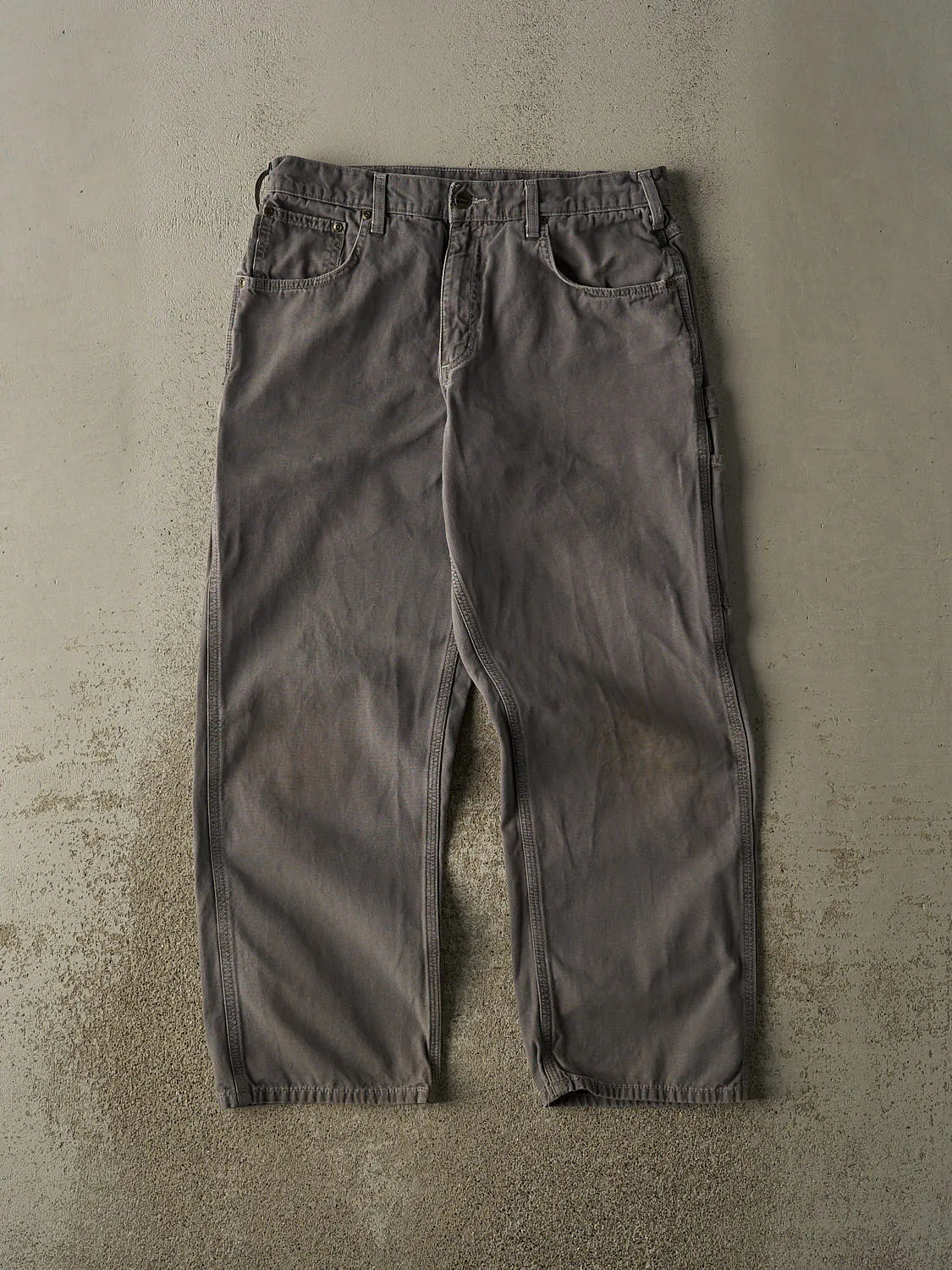 Vintage Y2K Grey Carhartt Carpenter Pants (33x29) sold by Rebalance Vintage