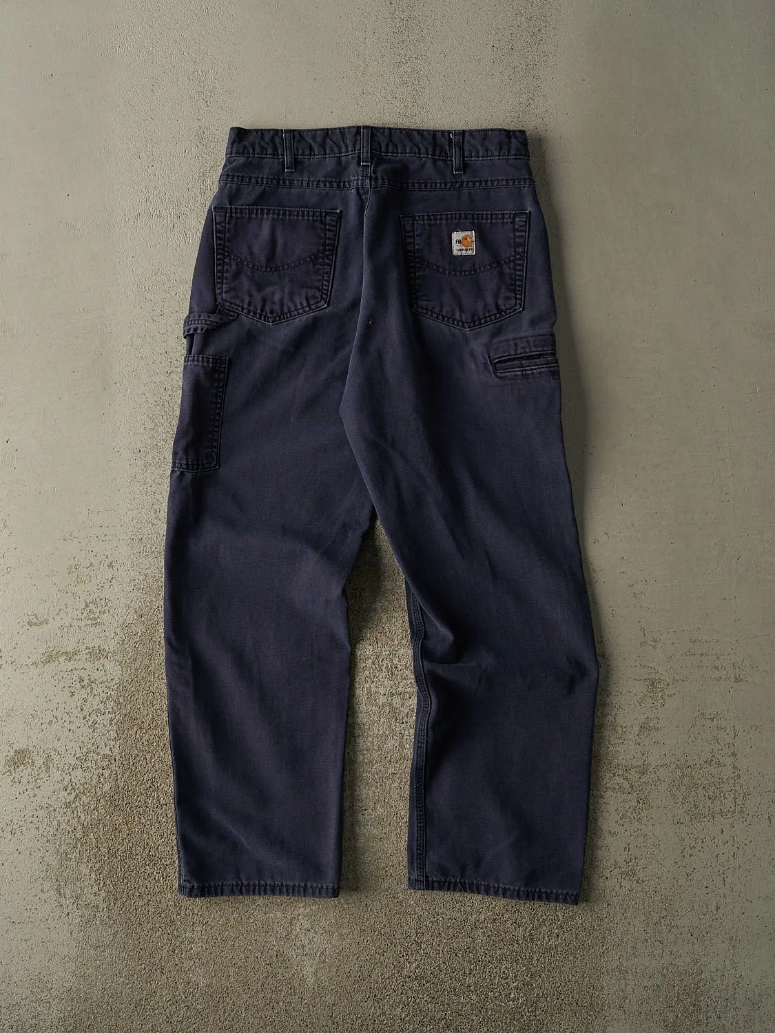 Vintage Y2K Navy Blue Carhartt Fire Resistant Carpenter Pants (33x31.5) sold by Rebalance Vintage product image thumbnail 2