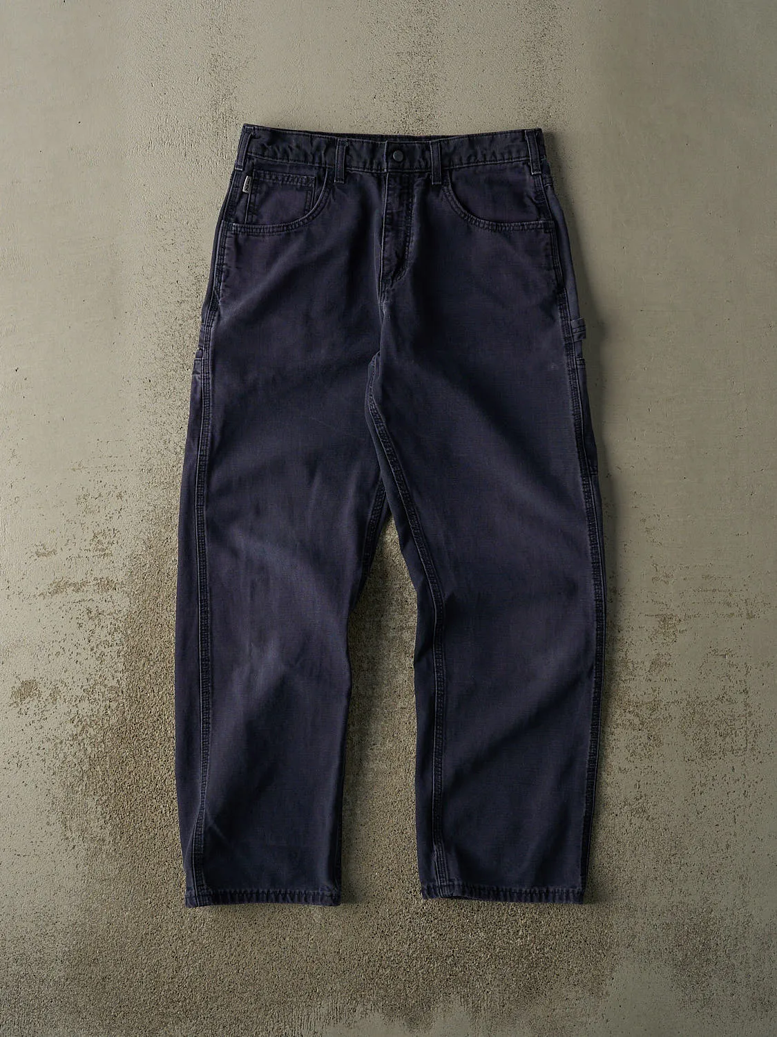Vintage Y2K Navy Blue Carhartt Fire Resistant Carpenter Pants (33x31.5) sold by Rebalance Vintage