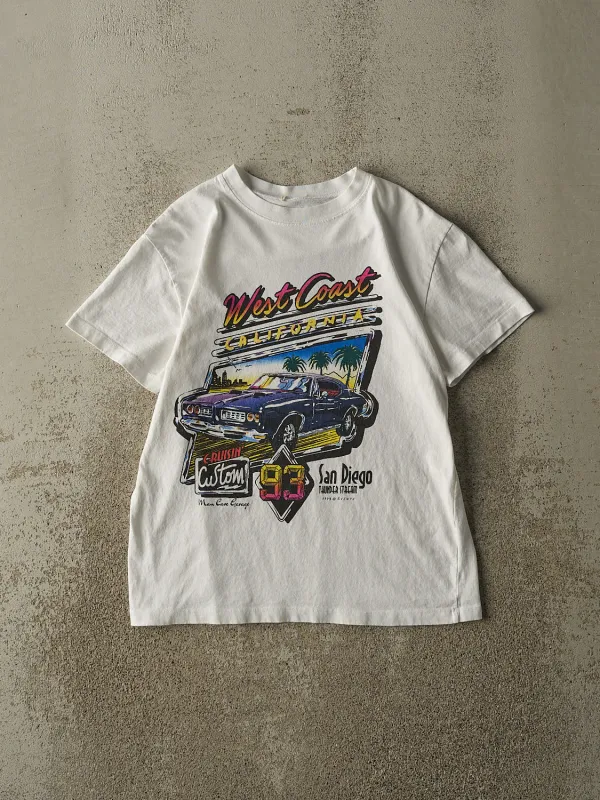 Vintage Y2K White West Coast California Tee (XS/S) sold by Rebalance Vintage