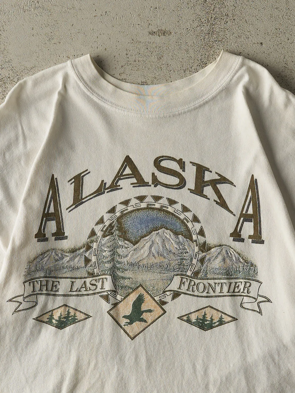 Vintage 90s White Alaska Tee (M/L) sold by Rebalance Vintage product image thumbnail 2