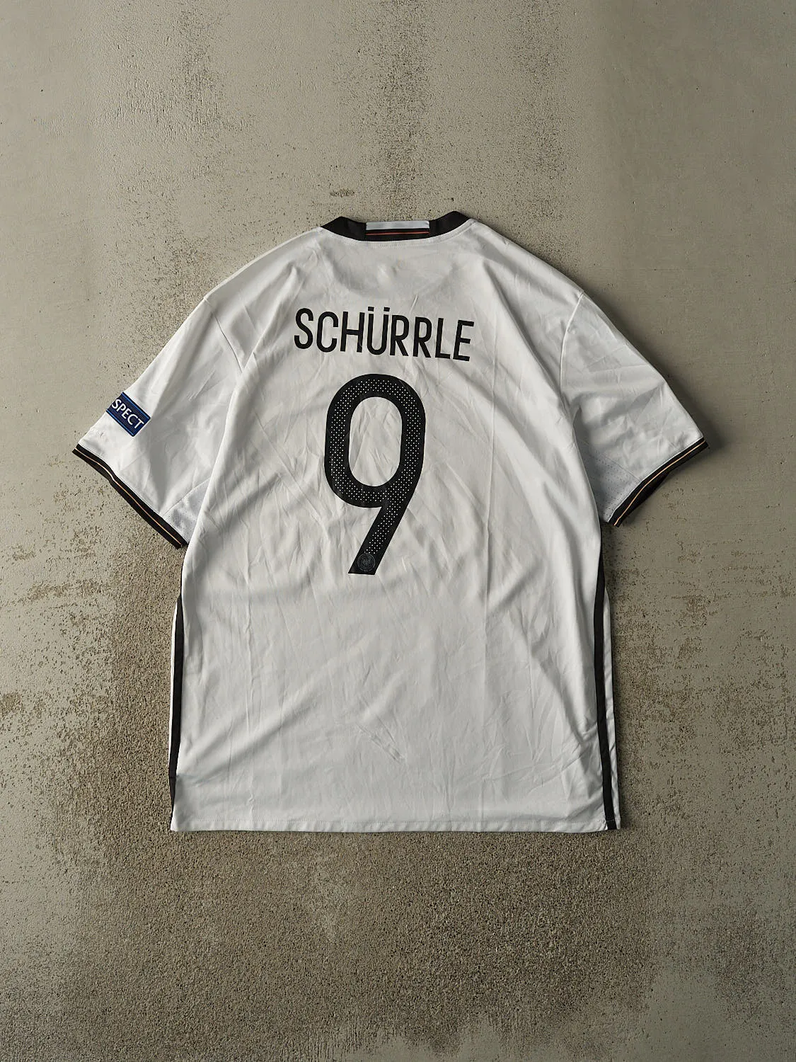 Vintage 14' White Germany #9 Andre Schurrle Soccer Jersey (L/XL) sold by Rebalance Vintage product image thumbnail 2