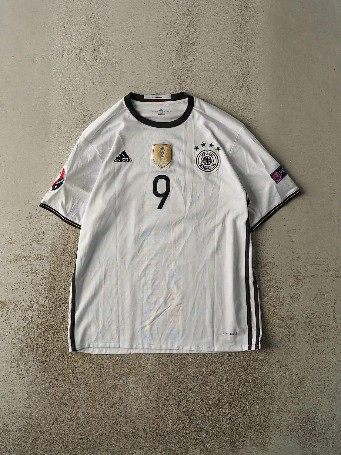 Vintage 14' White Germany #9 Andre Schurrle Soccer Jersey (L/XL) sold by Rebalance Vintage