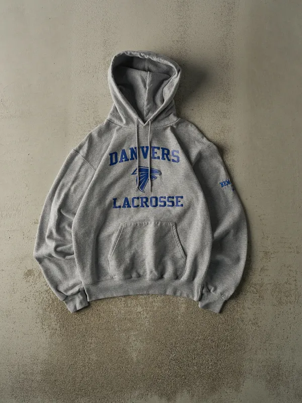Vintage Y2K Grey Champion Danvers Lacrosse Hoodie (S) sold by Rebalance Vintage