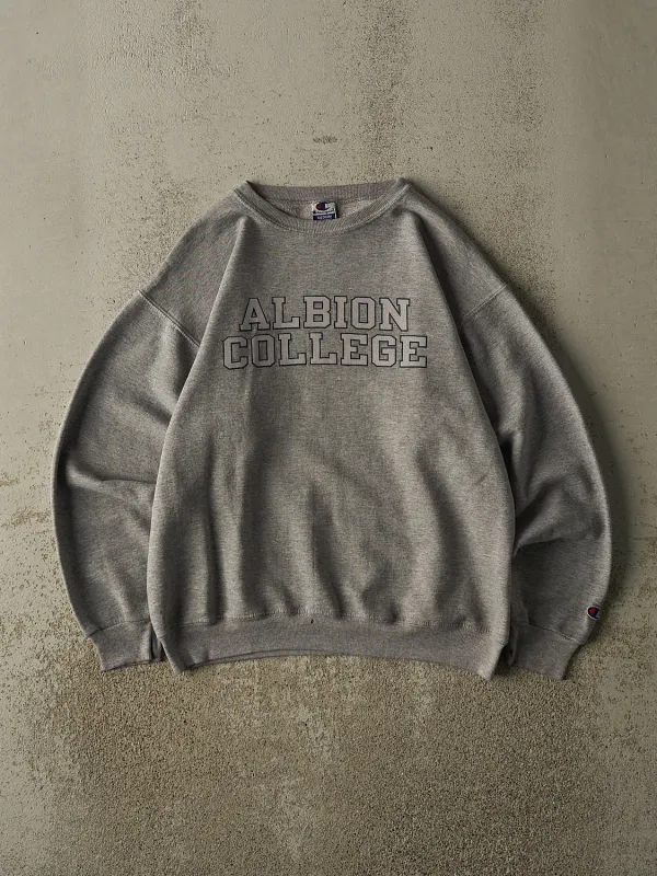 Vintage 90s Grey Champion Albion College Crewneck (XS/S) sold by Rebalance Vintage
