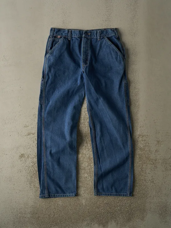 Vintage Y2K Dark Wash Carhartt Fire Resistant Carpenter Jeans (33x31) sold by Rebalance Vintage