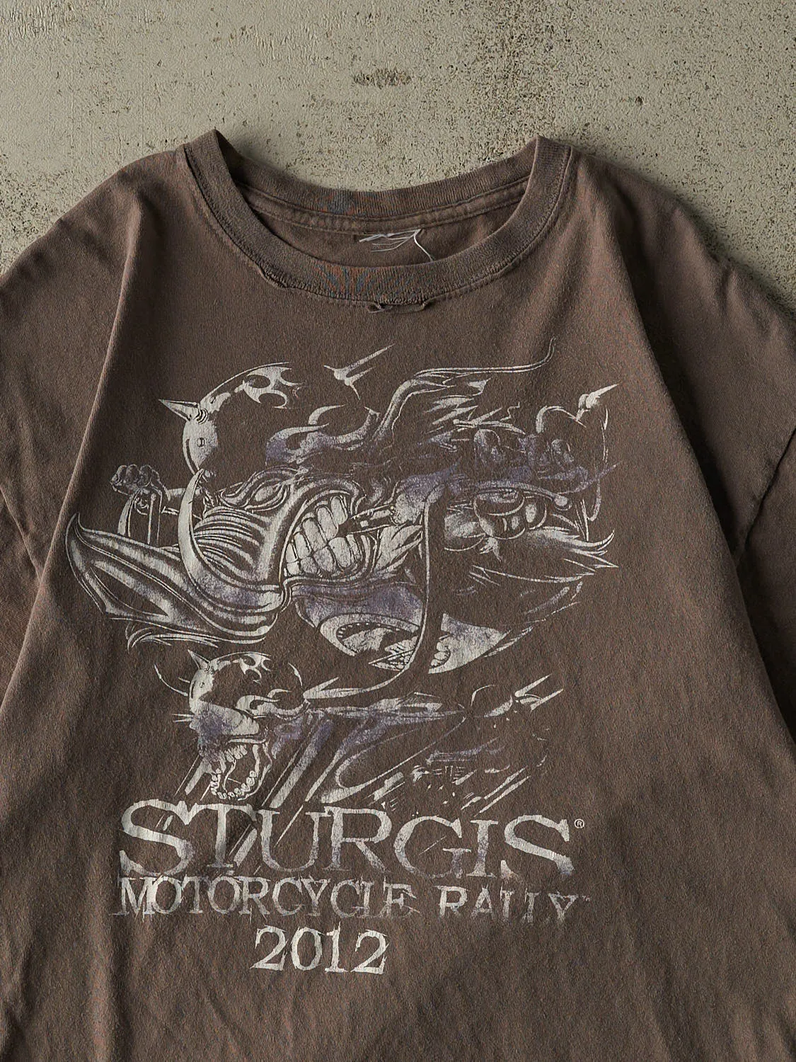 Vintage 12' Charcoal Grey Sturgis Motorcycle Rally Tee (M/L) sold by Rebalance Vintage product image thumbnail 2