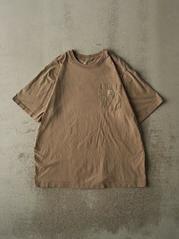 Vintage Y2K Beige Carhartt Pocket Tee (XL/XXL) sold by Rebalance Vintage