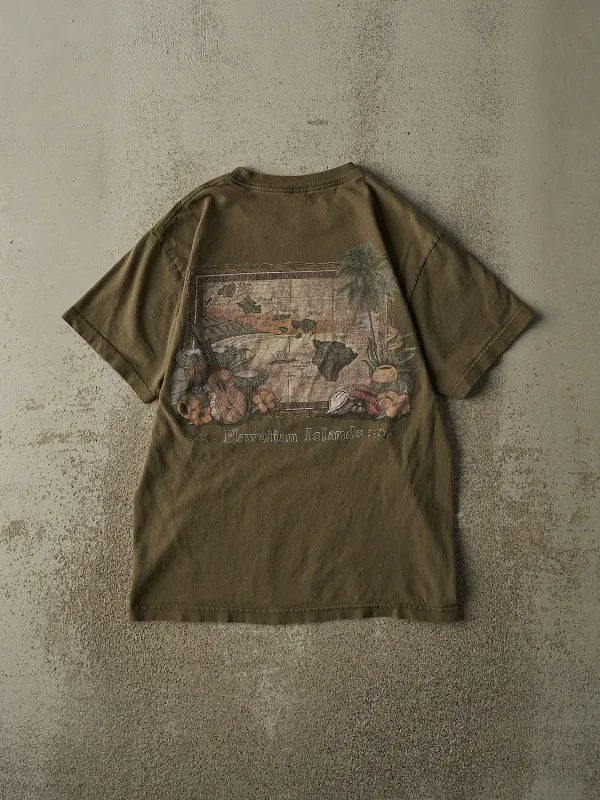 Vintage 90s Sun Faded Green Hawaii Tee (S/M) sold by Rebalance Vintage