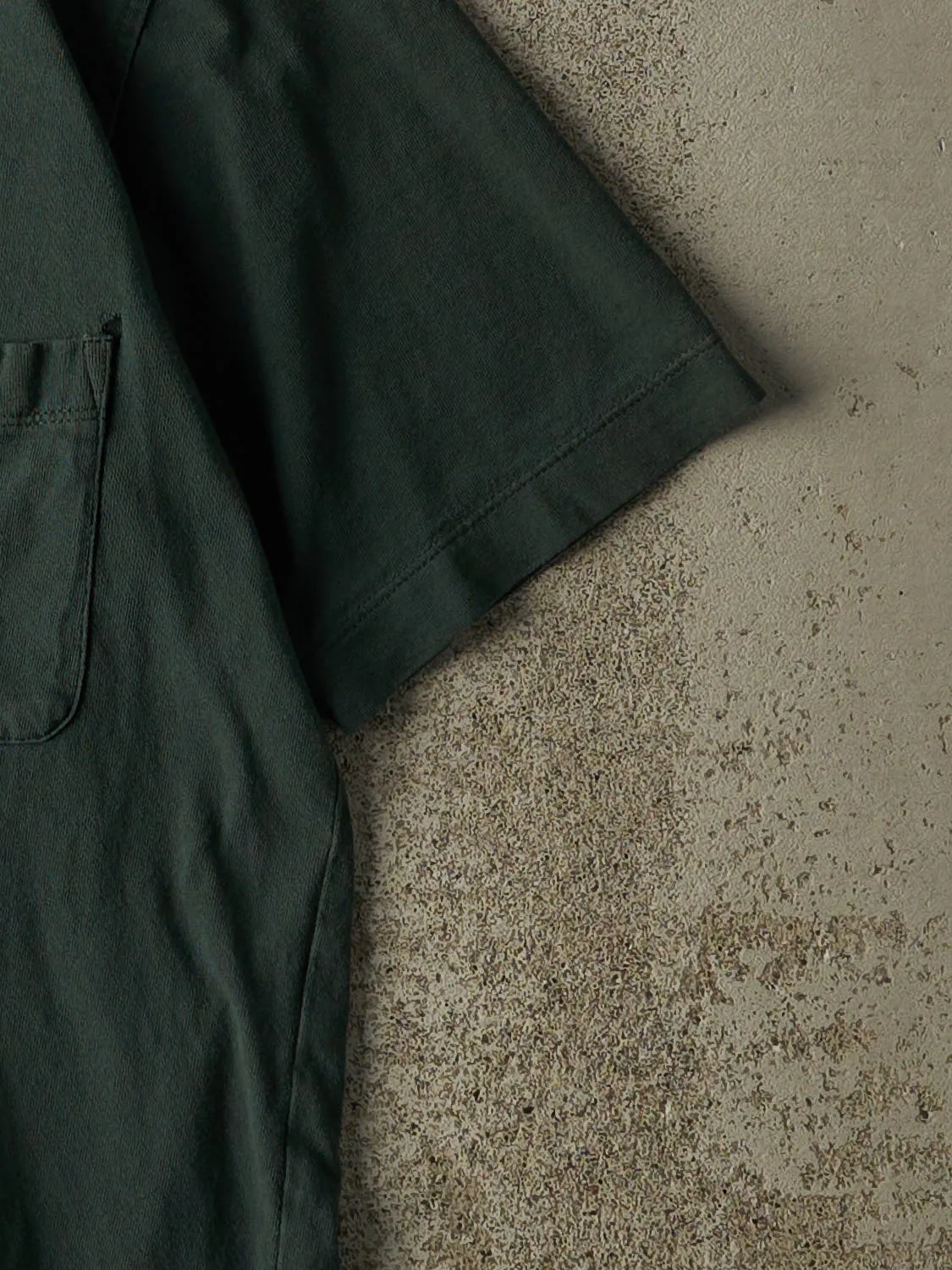 Vintage 90s Green Blank Pocket Tee (S/M) sold by Rebalance Vintage product image thumbnail 4