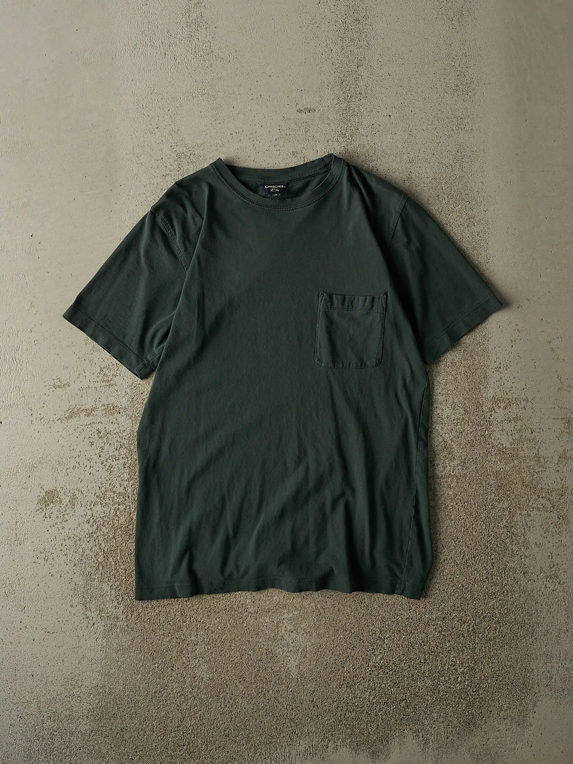 Vintage 90s Green Blank Pocket Tee (S/M) sold by Rebalance Vintage