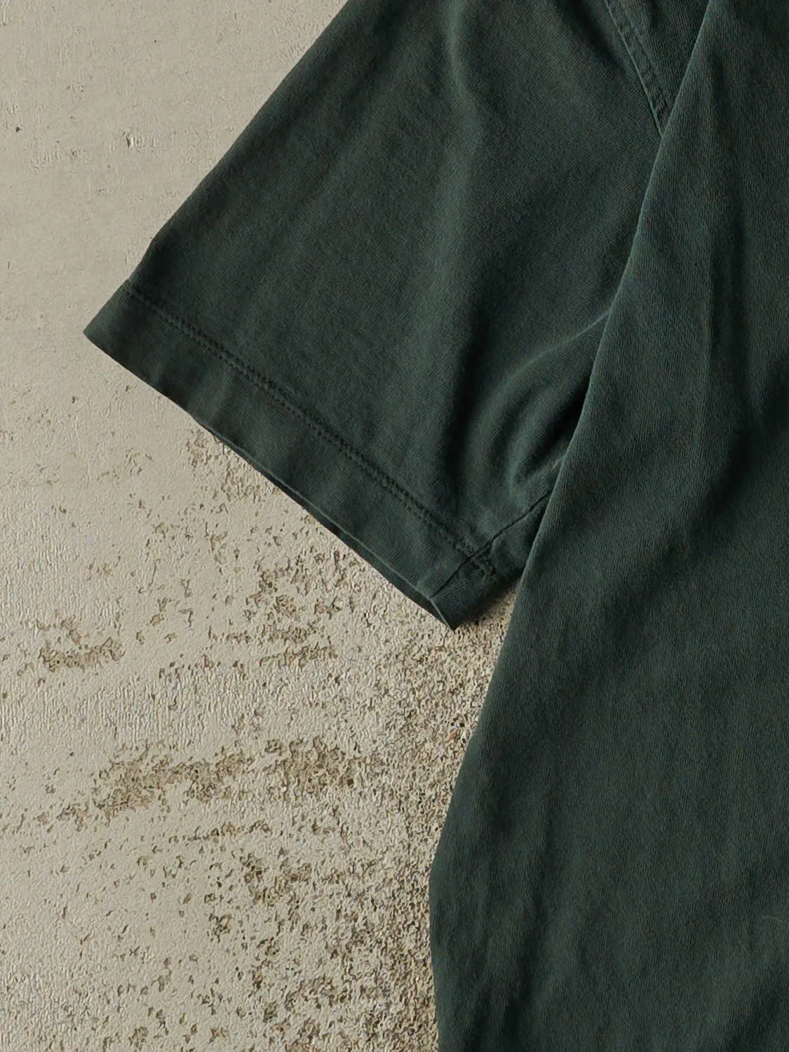Vintage 90s Green Blank Pocket Tee (S/M) sold by Rebalance Vintage product image thumbnail 3
