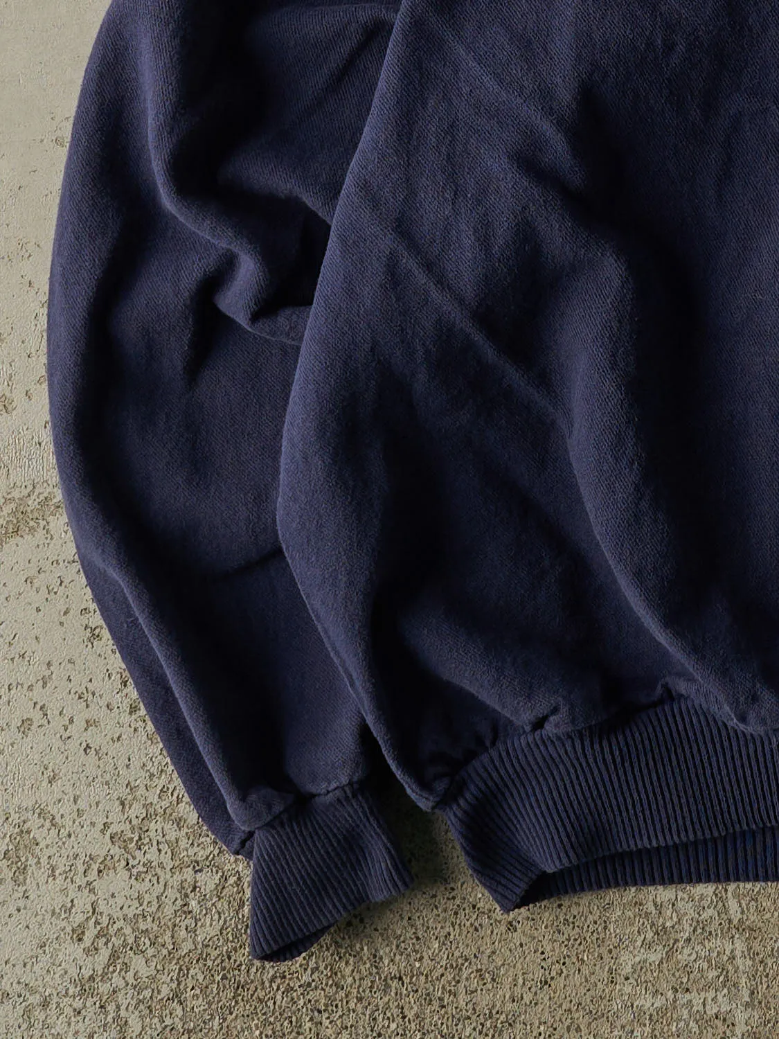 Vintage 90s Navy Blue Rossland Trail Country Club Quarter Button Sweatshirt (S/M) sold by Rebalance Vintage product image thumbnail 3