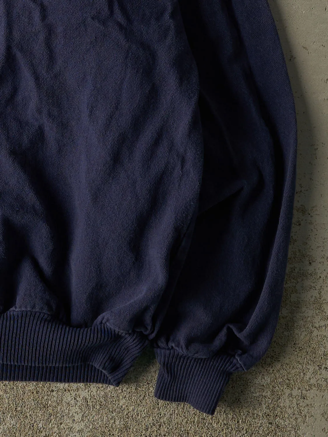 Vintage 90s Navy Blue Rossland Trail Country Club Quarter Button Sweatshirt (S/M) sold by Rebalance Vintage product image thumbnail 4