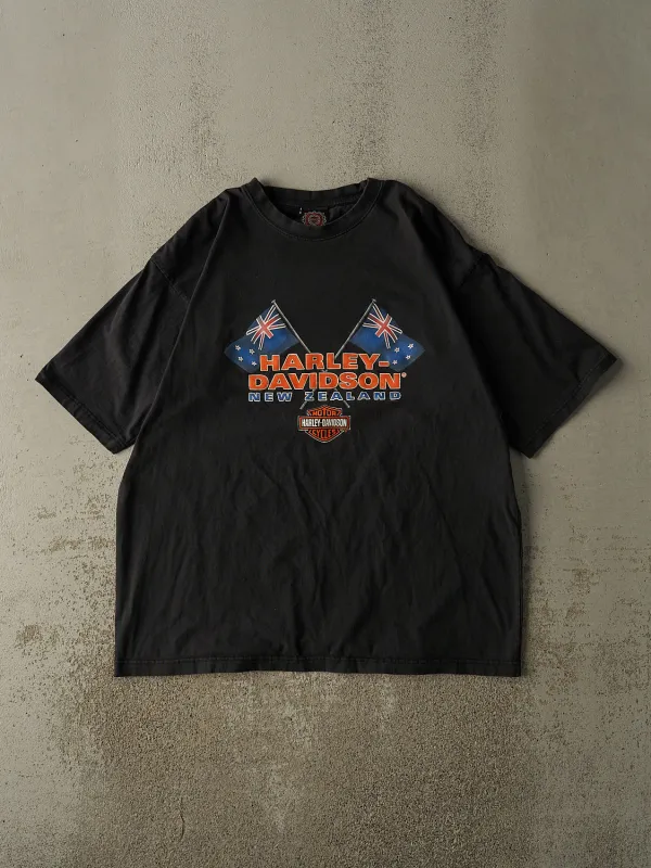 Vintage 00' Black Harley Davidson New Zealand Tee (XL/XXL) made by Rebalance Vintage