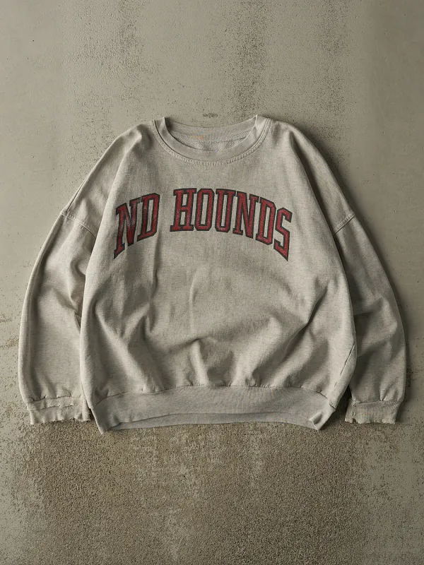 Vintage 90s Heather Grey ND Hounds Crewneck (M/L) sold by Rebalance Vintage