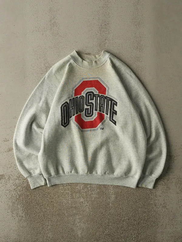 Vintage 80s Heather Grey Ohio State University Crewneck (M) sold by Rebalance Vintage