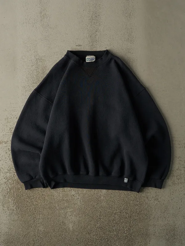 Vintage 90s Faded Black Discus Athletic Blank Crewneck (L/XL) sold by Rebalance Vintage