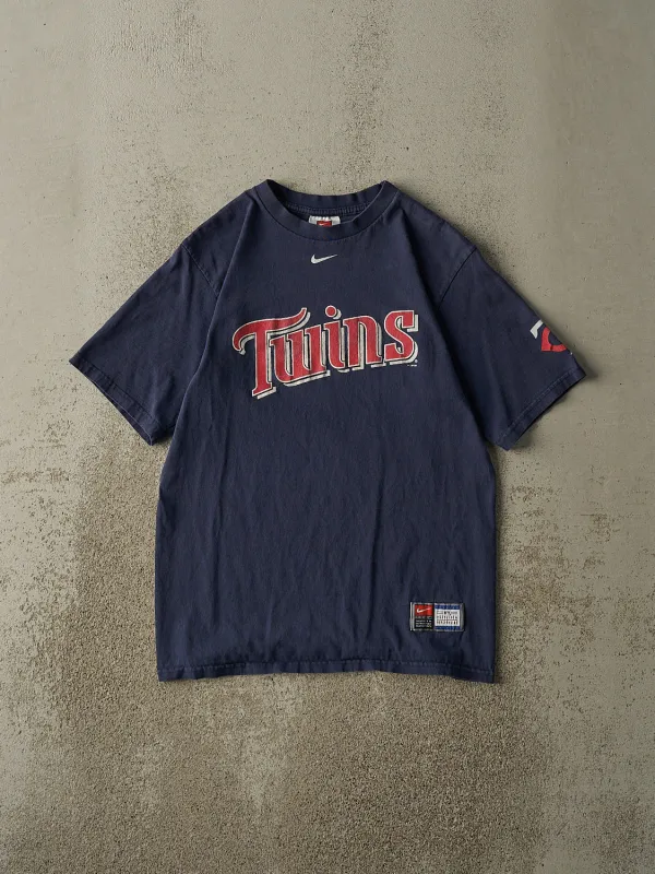 Vintage 04' Navy Blue Minnesota Twins Nike Middle Swoosh Tee (S/M) sold by Rebalance Vintage