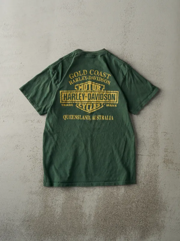 16' Forest Green Queensland Australia Harley Davidson Tee (S) sold by Rebalance Vintage