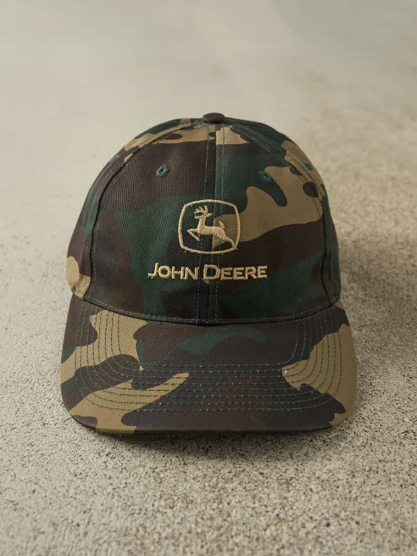 Vintage Y2K Camo John Deere Embroidered Strapback (O/S) sold by Rebalance Vintage