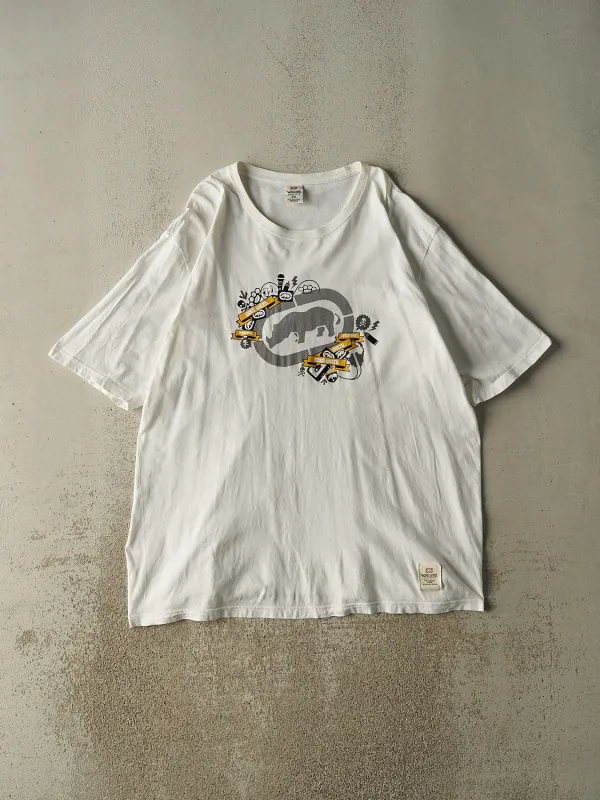 Vintage Y2K White Ecko Unltd Tee (XXL) sold by Rebalance Vintage