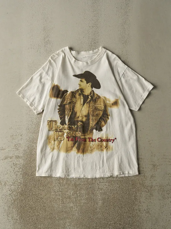 Vintage 93' White Tracey Byrd "I'm From the Country" Tee (M/L) sold by Rebalance Vintage