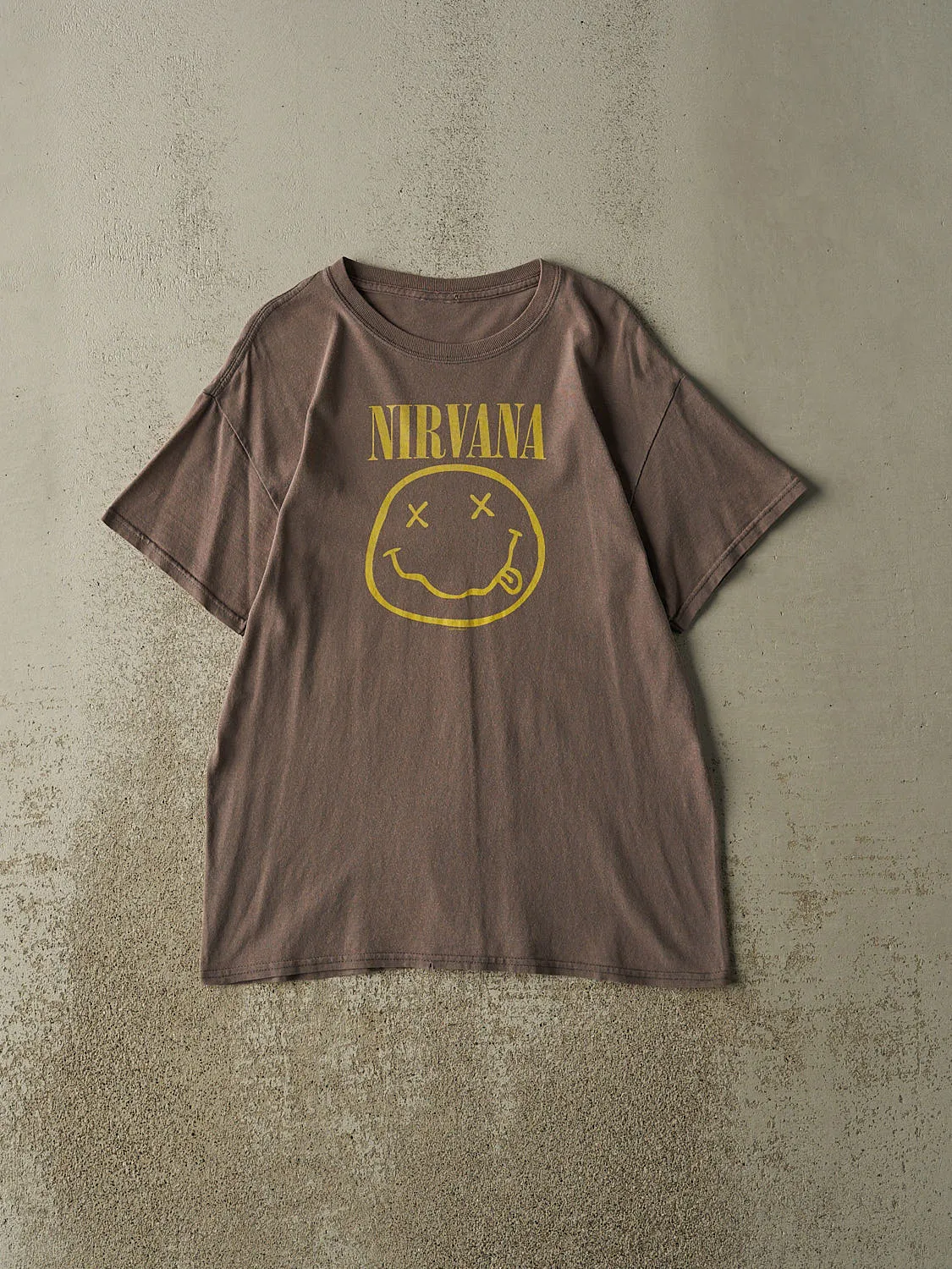 Vintage Y2K Sun Faded Grey Nirvana Tee (S/M) sold by Rebalance Vintage