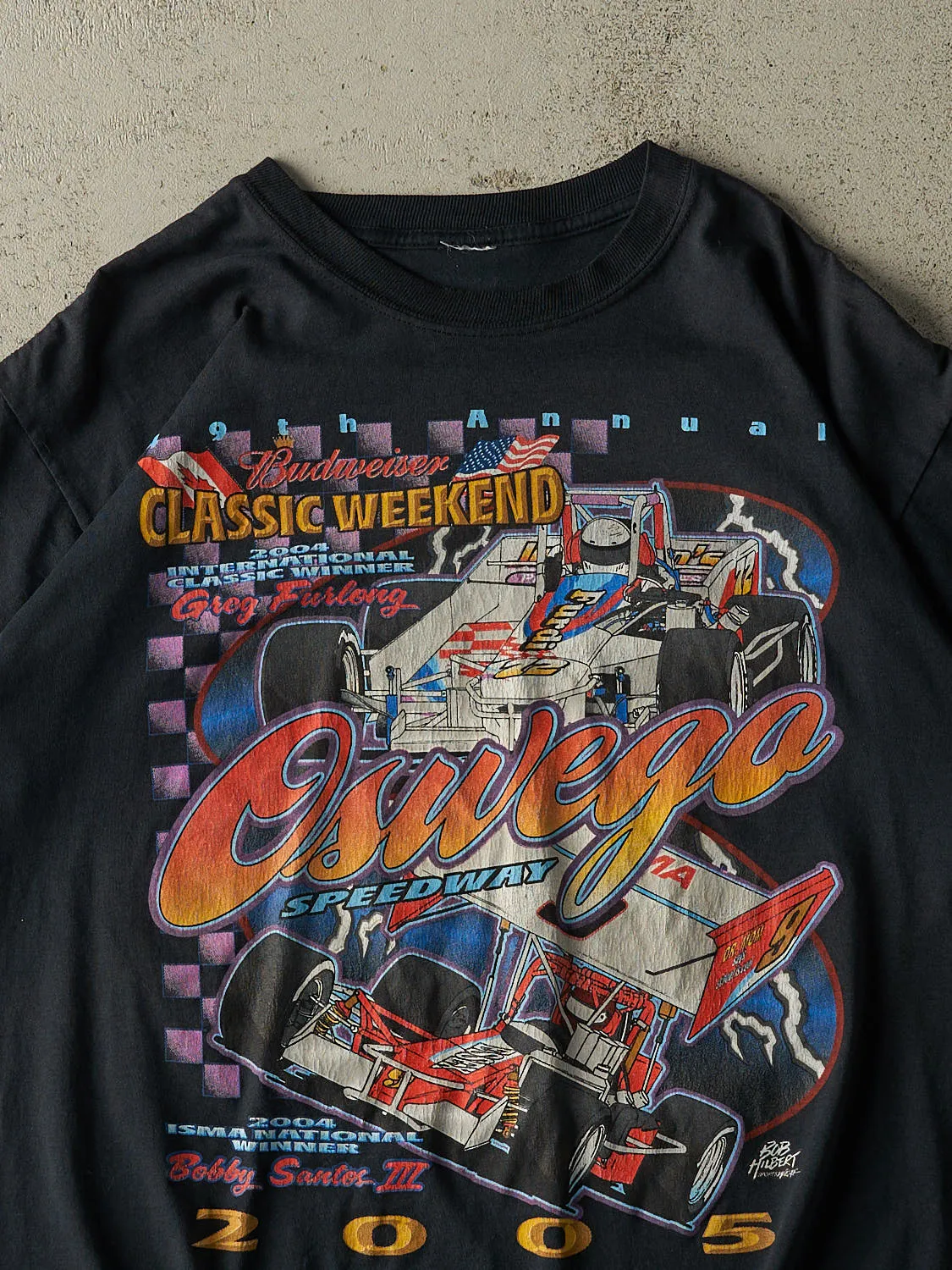 Vintage 05' Black Budweiser Greg Furlong Racing Tee (L) sold by Rebalance Vintage product image thumbnail 2
