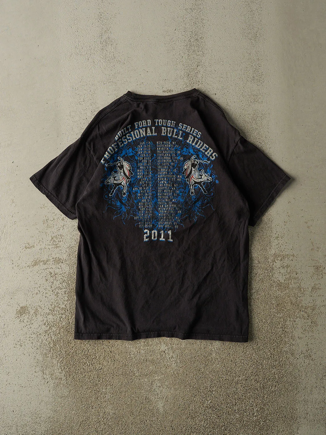 Vintage 11' Black Ford PBR Tee (S/M) sold by Rebalance Vintage product image thumbnail 2