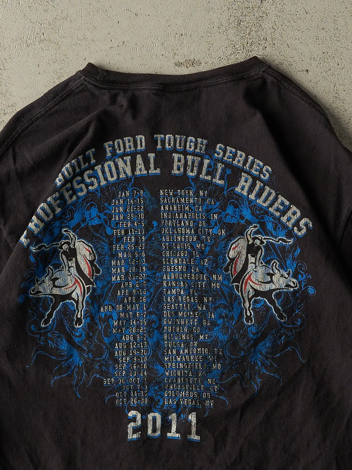 Vintage 11' Black Ford PBR Tee (S/M) sold by Rebalance Vintage product image thumbnail 4