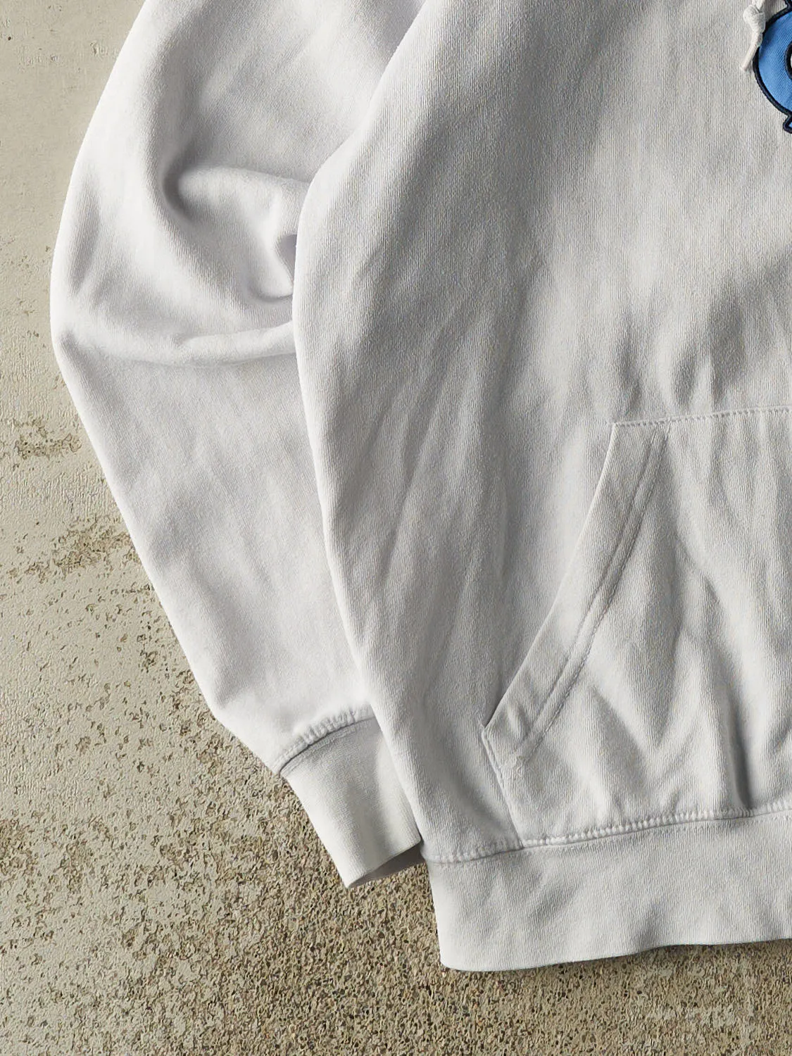 Vintage 90s White University of North Carolina Hoodie (S/M) sold by Rebalance Vintage product image thumbnail 3