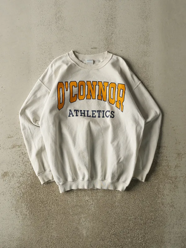 Vintage 90s White O'Connor Athletics Crewneck (S/M) sold by Rebalance Vintage