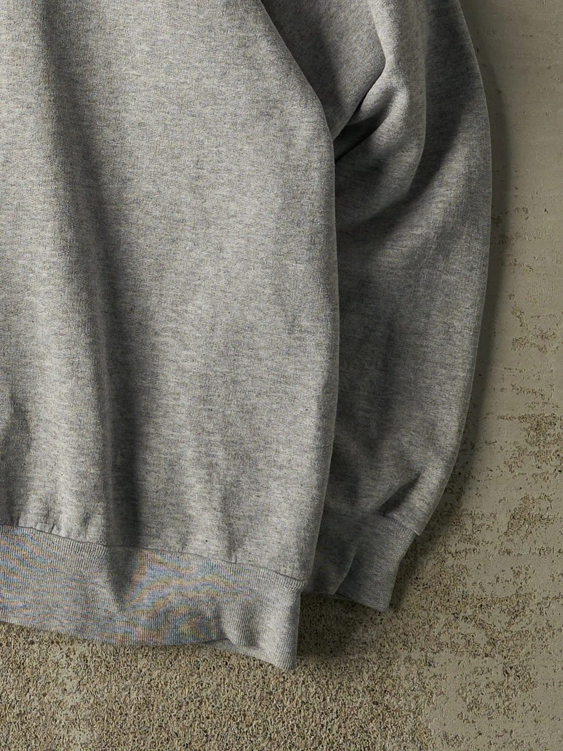 Vintage Y2K Grey Blank Crewneck (XL) sold by Rebalance Vintage product image thumbnail 4