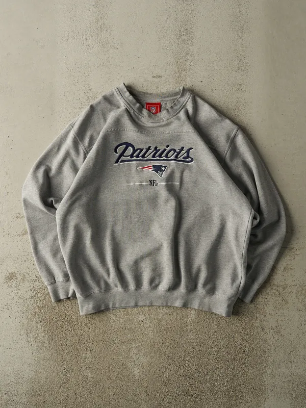 Vintage Y2K Grey New England Patriots Crewneck (L/XL) sold by Rebalance Vintage