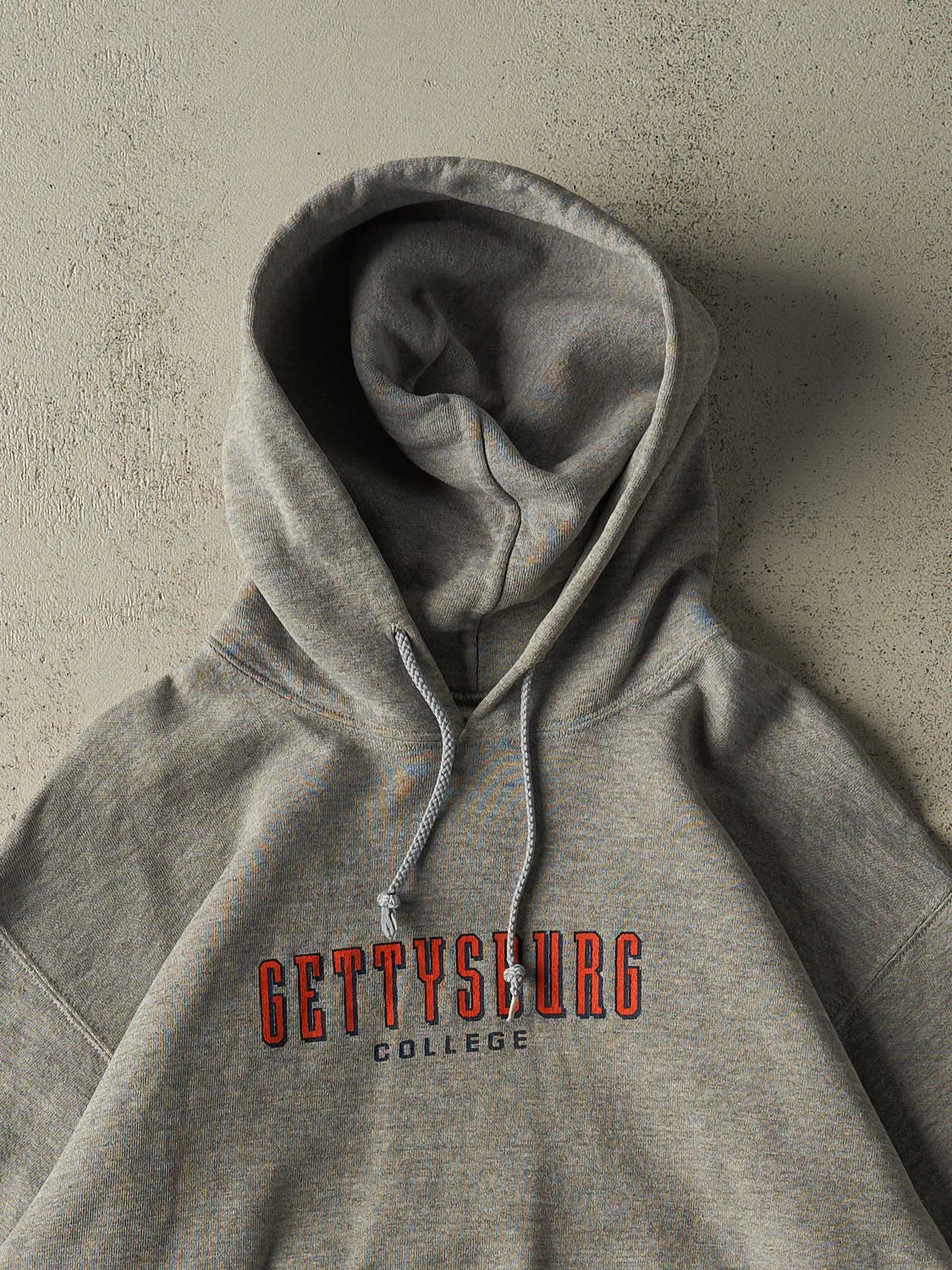Vintage 90s Grey Gettysburg College Hoodie (S/M) sold by Rebalance Vintage product image thumbnail 2