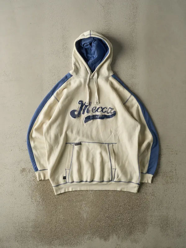 Vintage Y2K Beige & Blue Mecca Jeans Hoodie (XL/XXL) sold by Rebalance Vintage