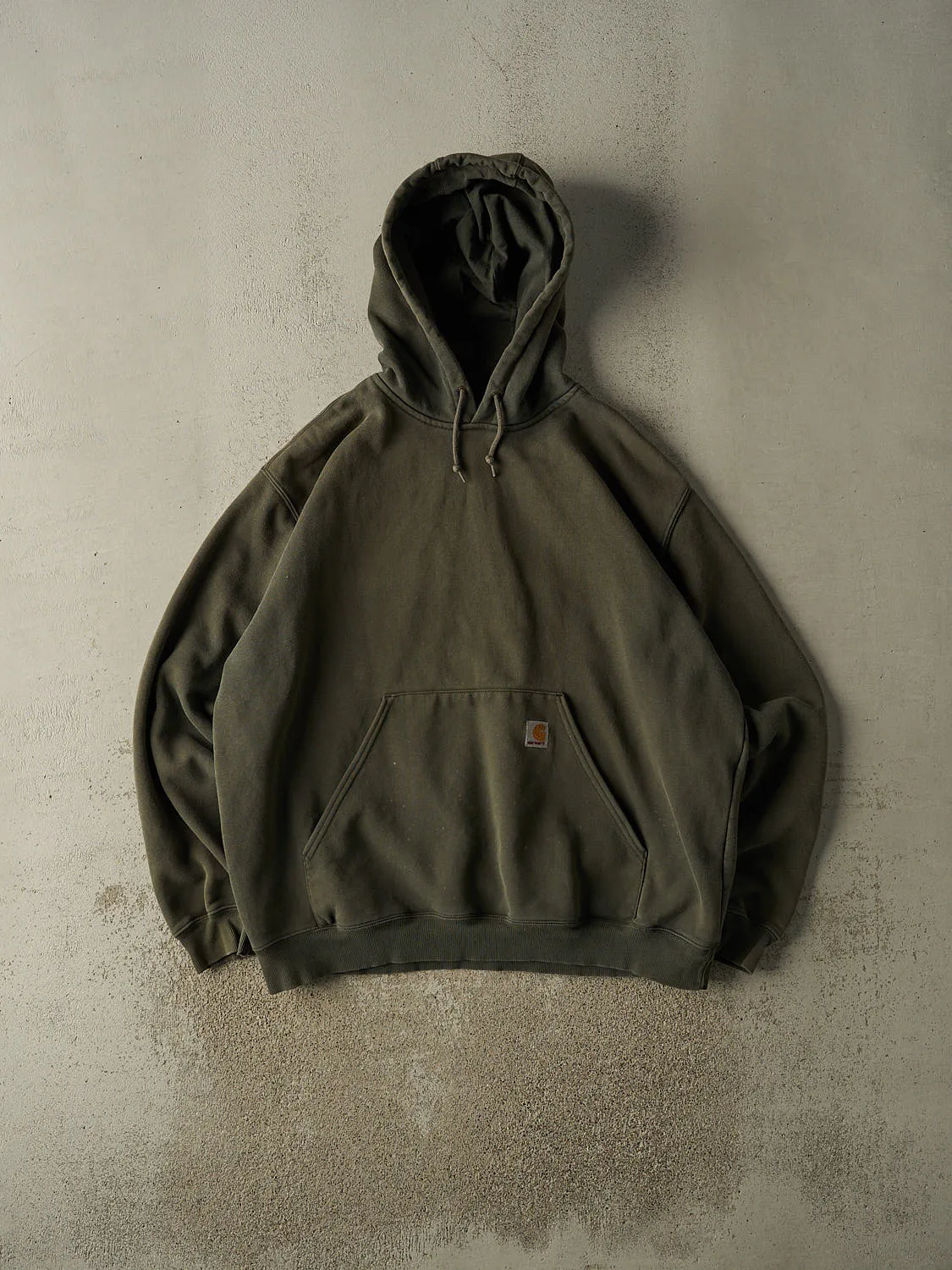 Vintage 90s Sun Faded Green Carhartt Hoodie (XXL) sold by Rebalance Vintage