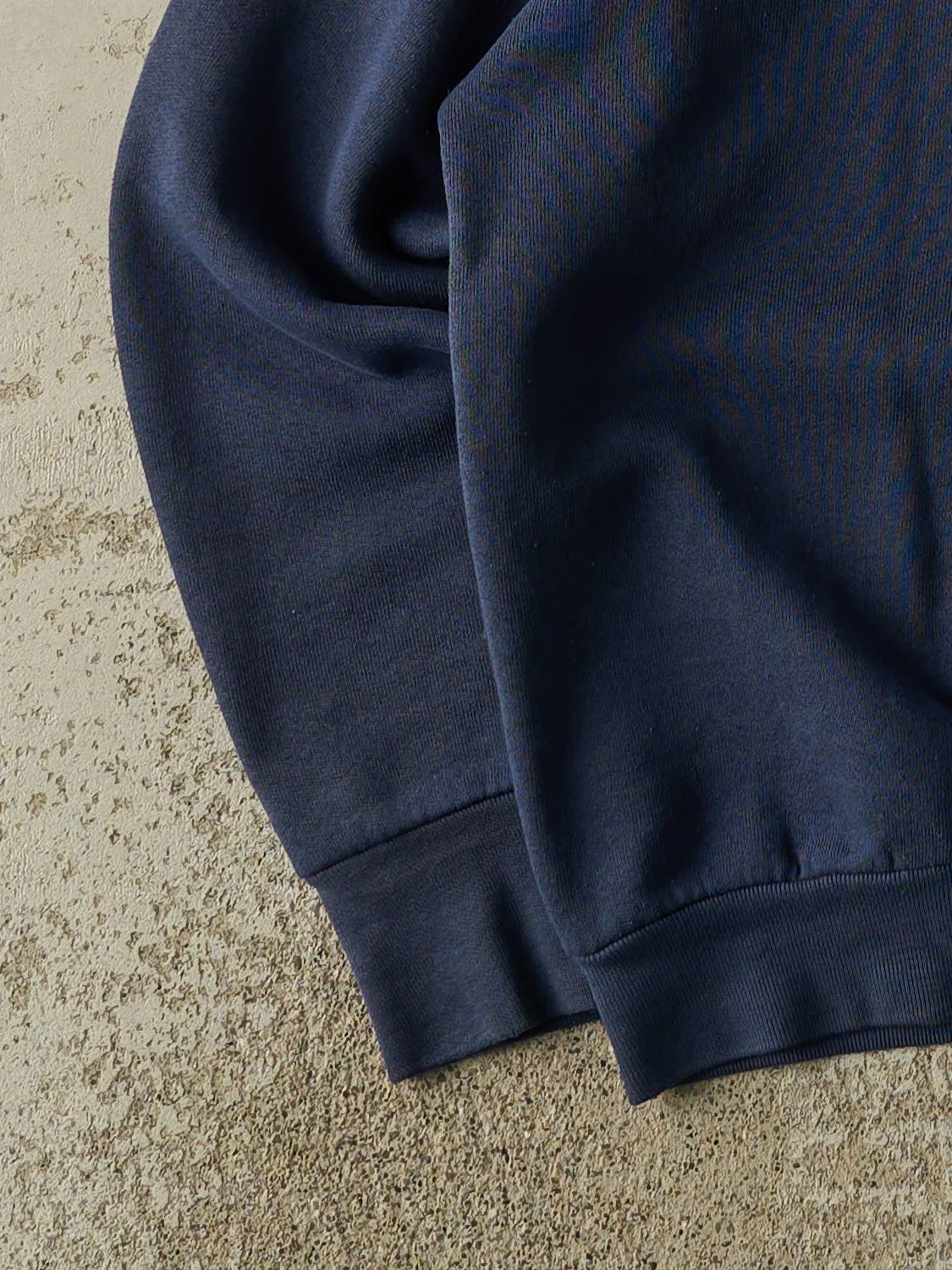 Vintage 80s Navy Blue Blank Crewneck (S/M) sold by Rebalance Vintage product image thumbnail 3