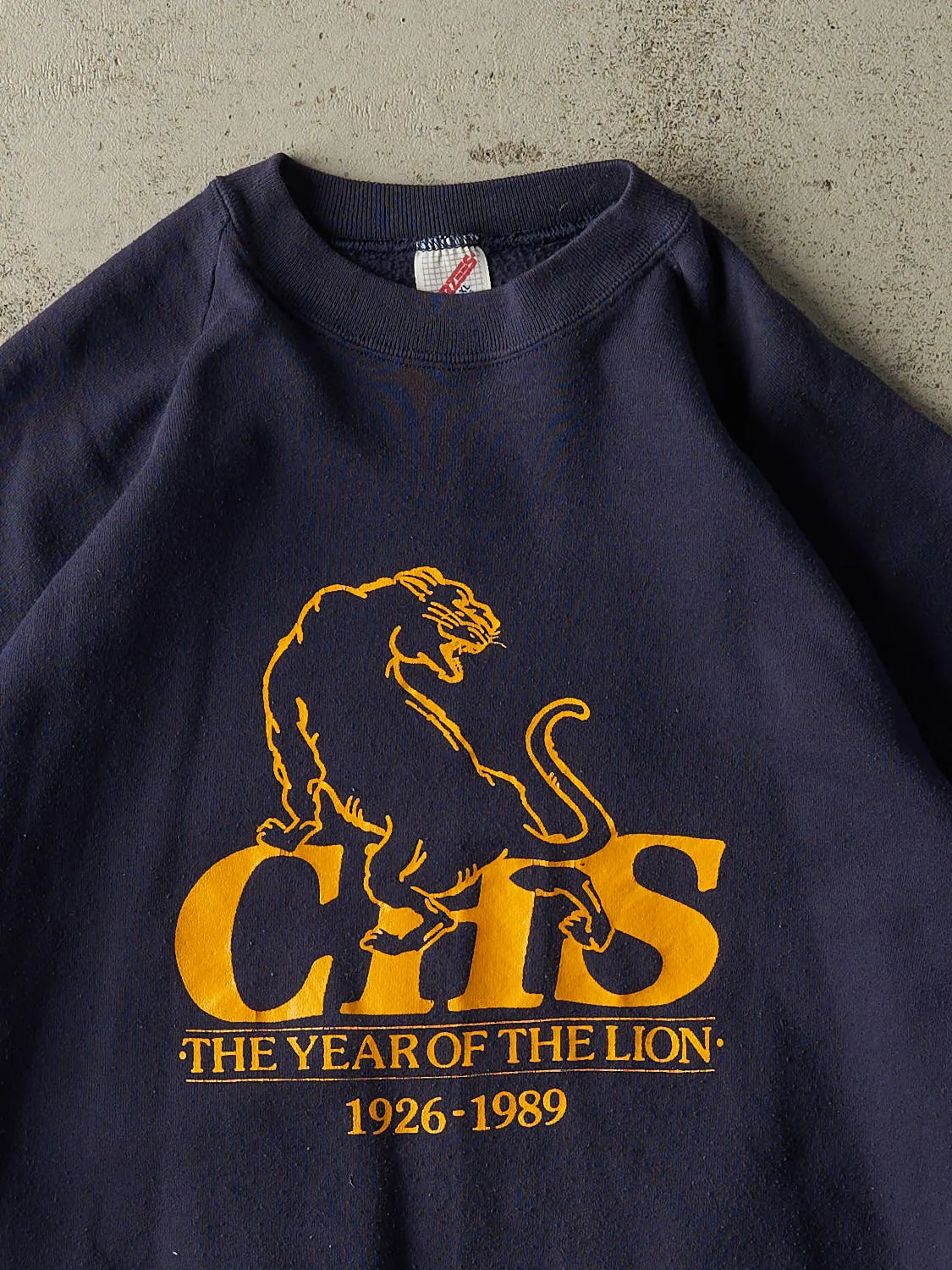 Vintage 89' Navy Blue CHS Crewneck (S/M) sold by Rebalance Vintage product image thumbnail 2