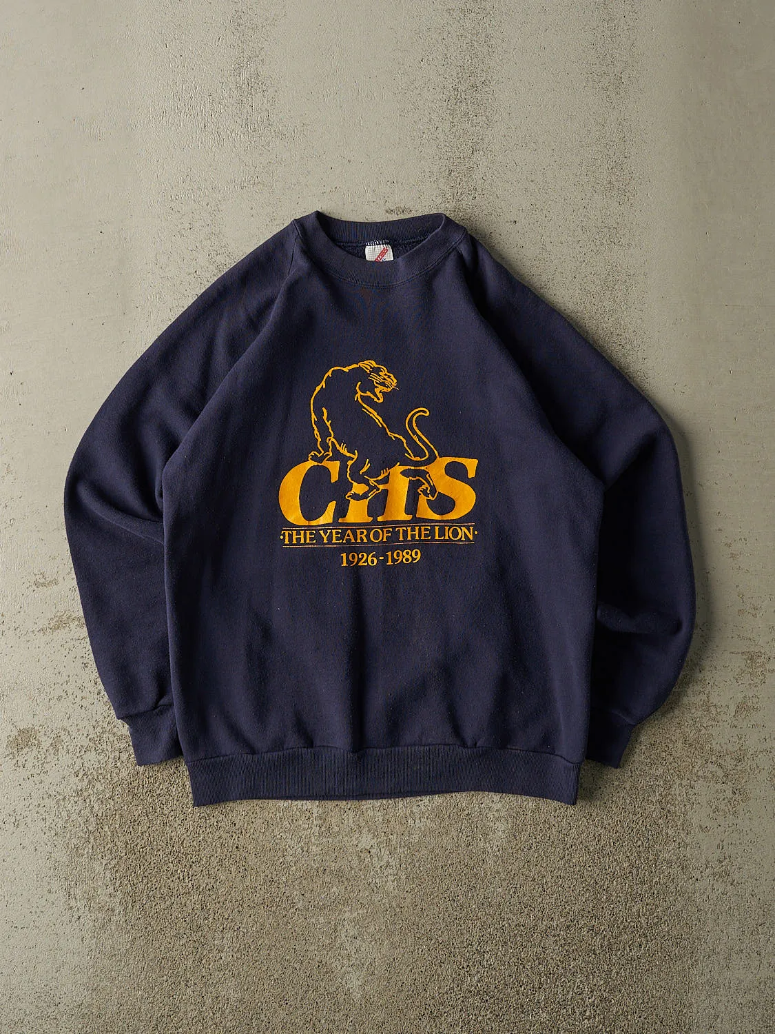 Vintage 89' Navy Blue CHS Crewneck (S/M) sold by Rebalance Vintage