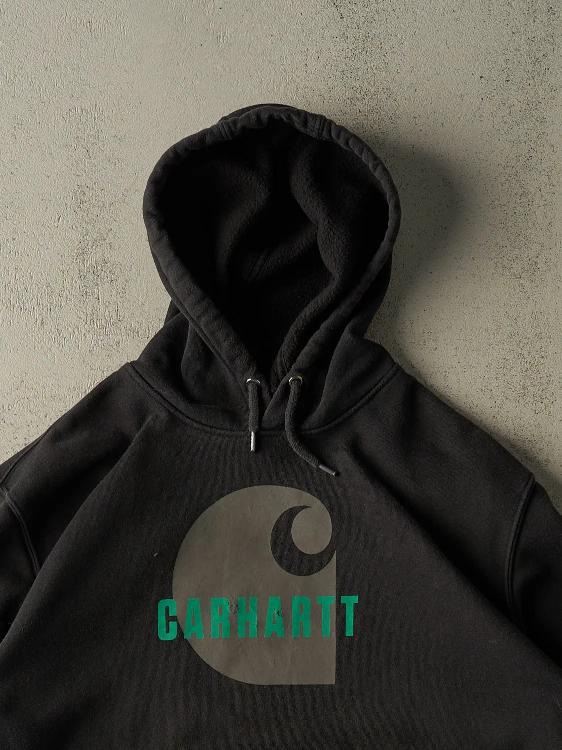 Vintage Y2K Black Carhartt Hoodie (XXL) sold by Rebalance Vintage product image thumbnail 2