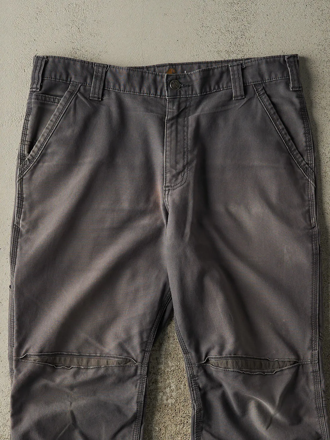 Vintage Y2K Grey Carhartt Work Pants (35x29) sold by Rebalance Vintage product image thumbnail 3