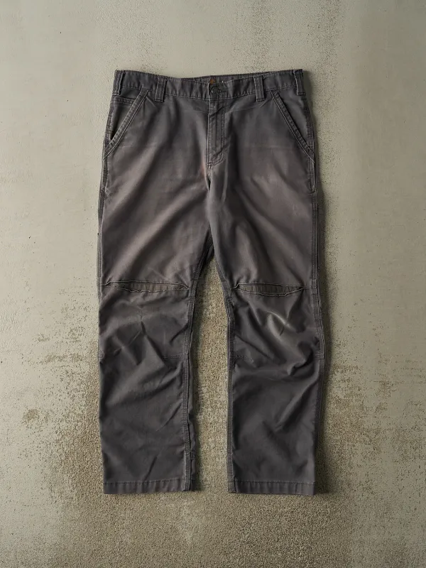 Vintage Y2K Grey Carhartt Work Pants (35x29) sold by Rebalance Vintage